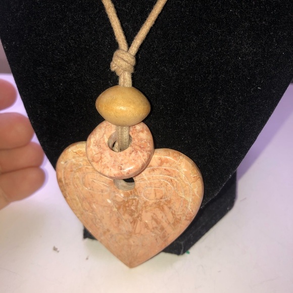 Boho Heart Pendant Necklace - Picture 2 of 6